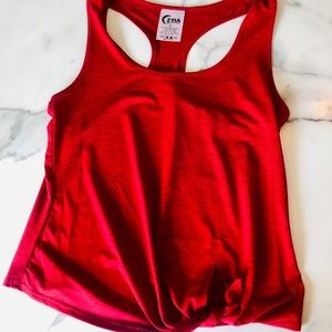 Zyia Red Knot Just a Cute Tank